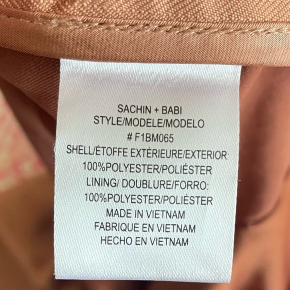 Anthropologie BHLDN Sachin & Babi Ambra Satin Midi Dress in Sand Dune Size 8 - Picture 9 of 10